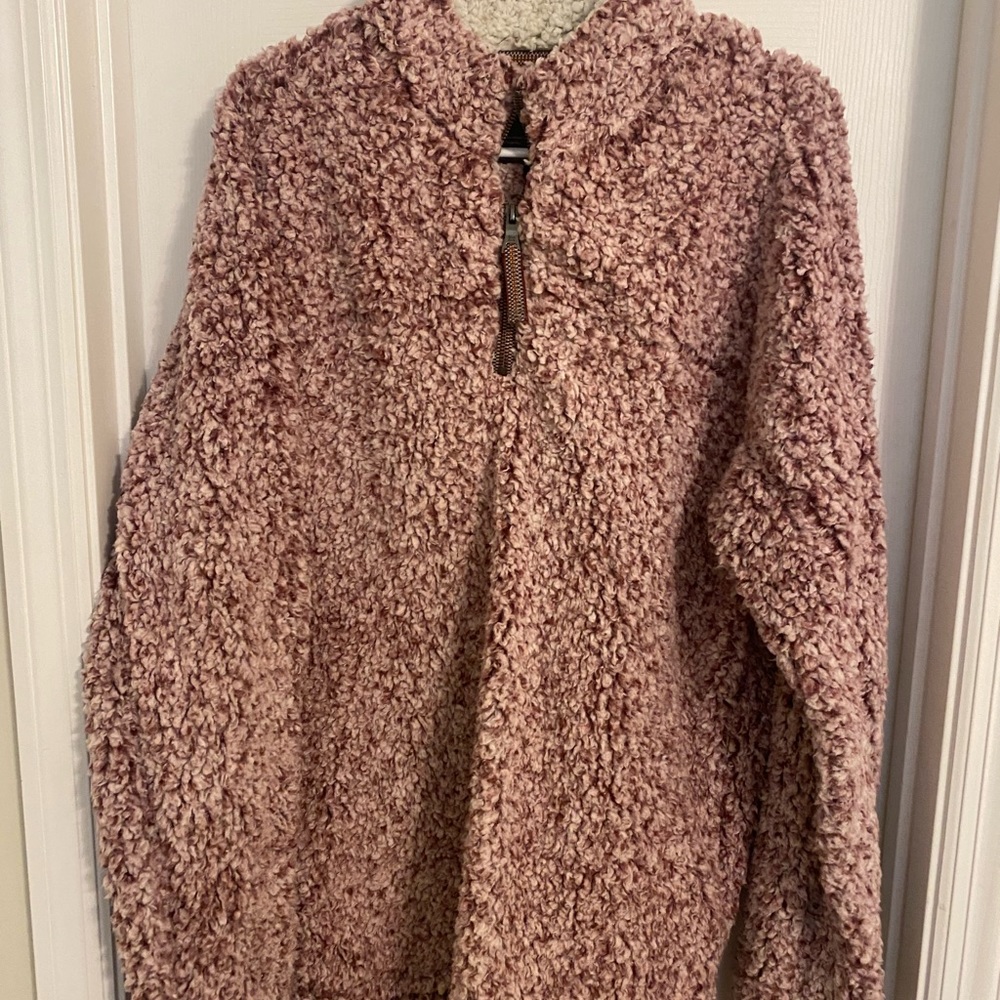 True Grit Frosty Tip Pullover Vintage wine